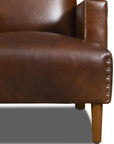 Button Tufted Leather Club Chair Duke - Uptown Sebastian