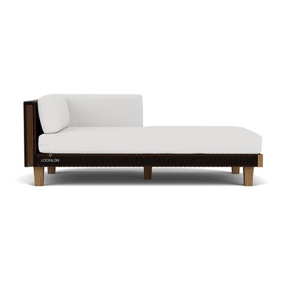 Catalina Left Arm Chaise Sectional Sofa Wicker Made in USA Lloyd Flanders - Uptown Sebastian