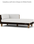 Catalina Left Arm Chaise Sectional Sofa Wicker Made in USA Lloyd Flanders - Uptown Sebastian