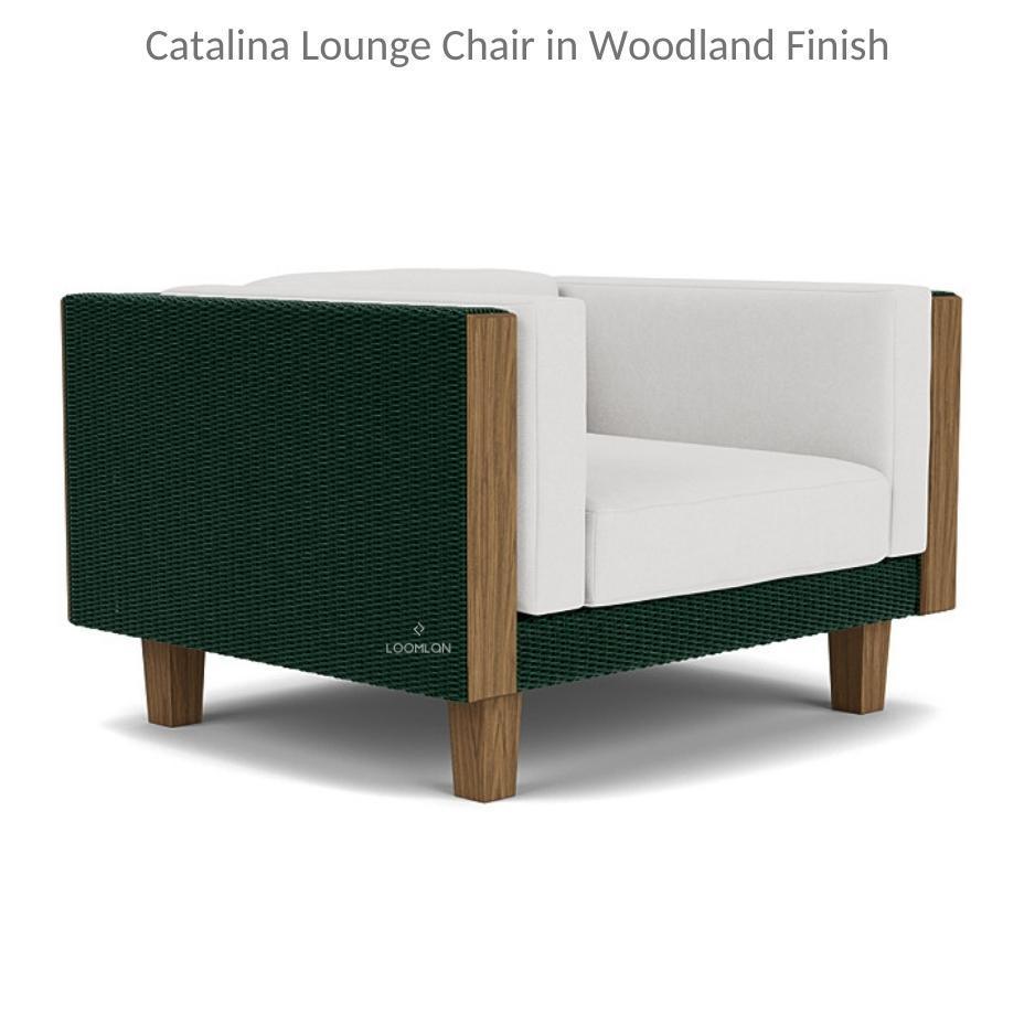 Catalina Lounge Chair All Weather Wicker and Teak Wood Made in USA - Uptown Sebastian