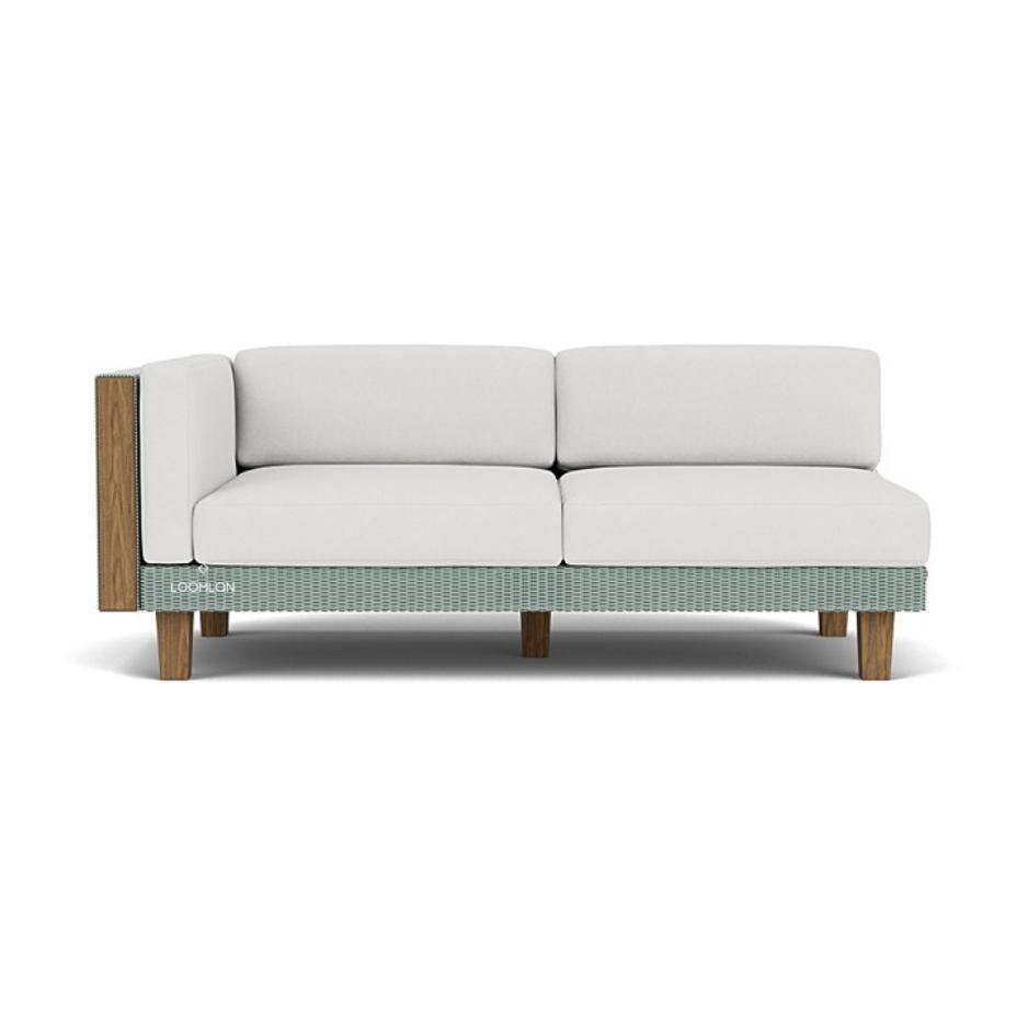 Catalina Right Arm Loveseat Sectional All Weather Wicker Furniture - Uptown Sebastian