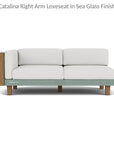 Catalina Right Arm Loveseat Sectional All Weather Wicker Furniture - Uptown Sebastian