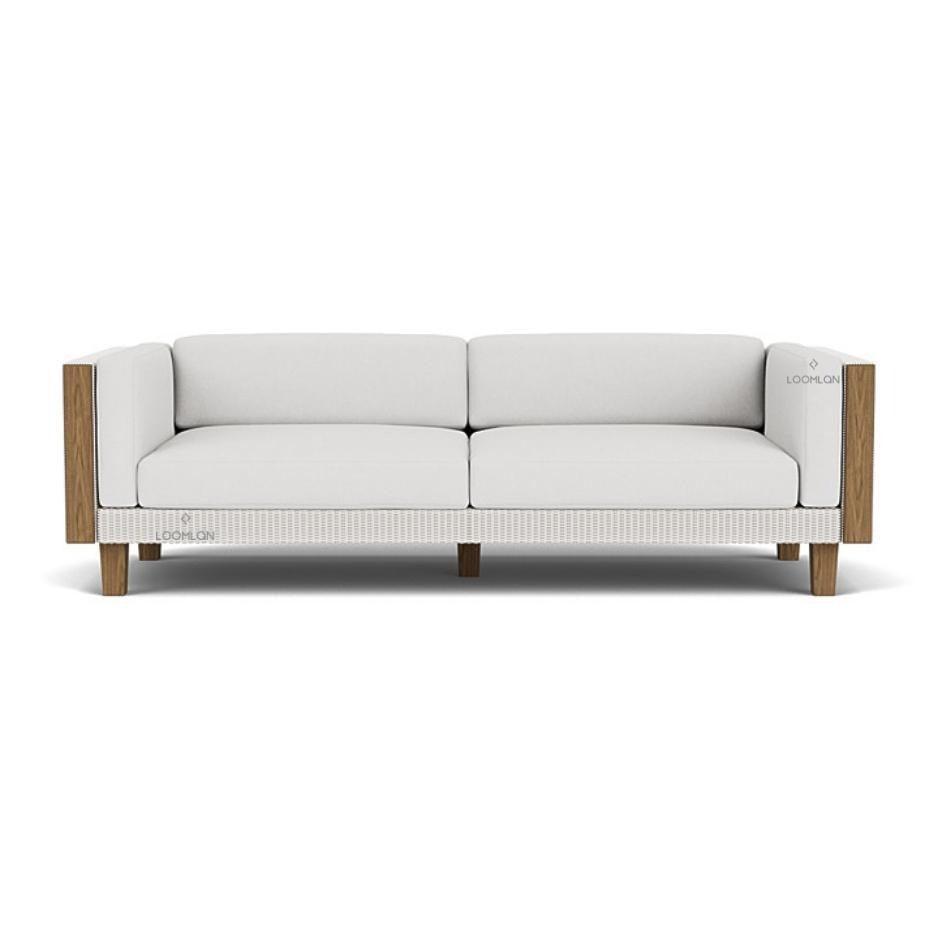 Catalina Sofa All Weather Wicker and Teak Furniture Made in USA - Uptown Sebastian