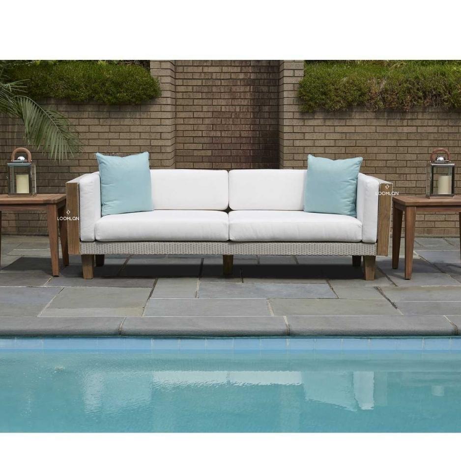 Catalina Sofa All Weather Wicker and Teak Furniture Made in USA - Uptown Sebastian