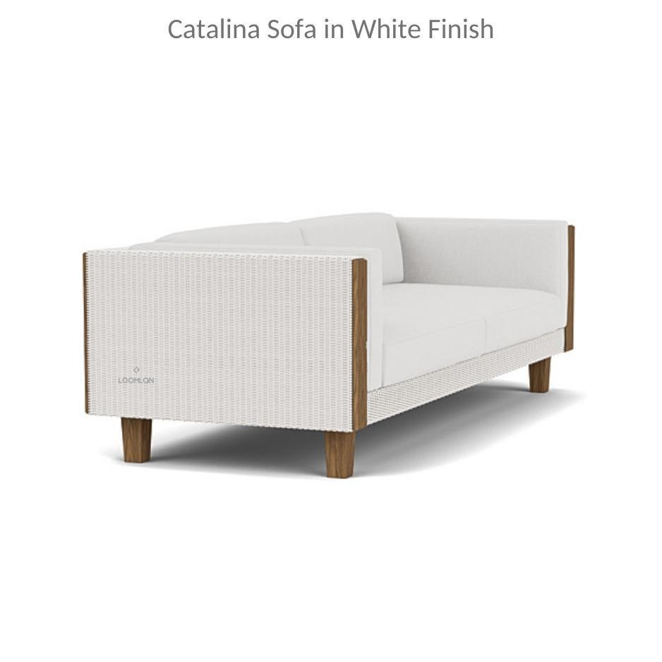 Catalina Sofa All Weather Wicker and Teak Furniture Made in USA - Uptown Sebastian