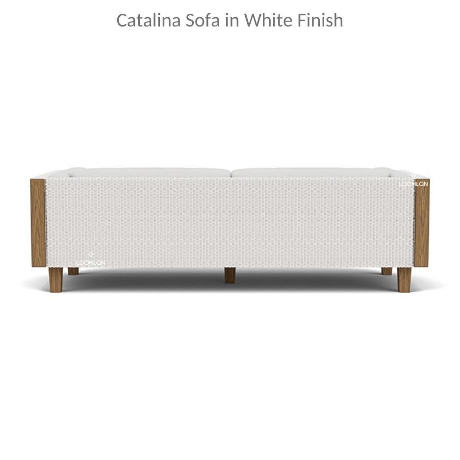 Catalina Sofa All Weather Wicker and Teak Furniture Made in USA - Uptown Sebastian