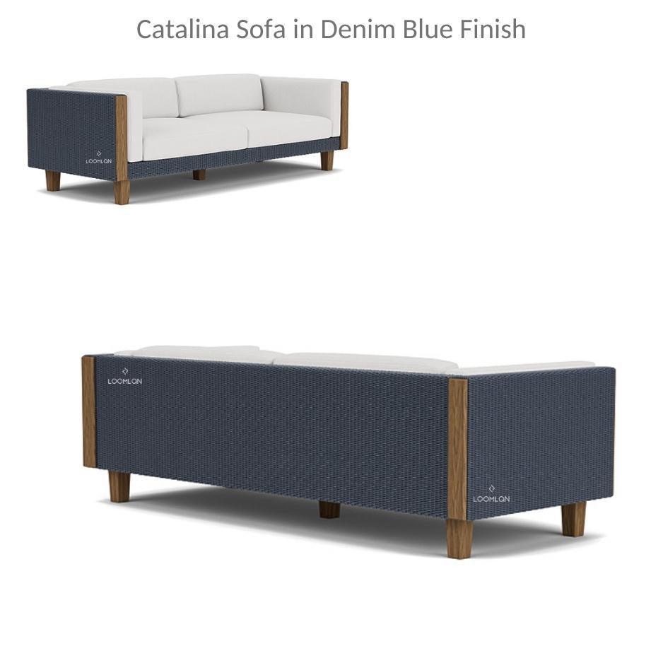 Catalina Sofa All Weather Wicker and Teak Furniture Made in USA - Uptown Sebastian