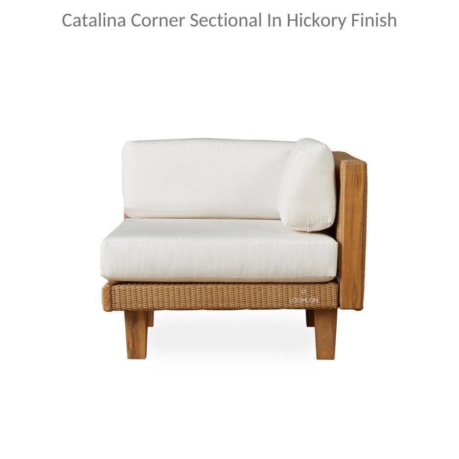 Catalina Wicker Modular Set With Lounge Chair Ottoman and Table - Uptown Sebastian