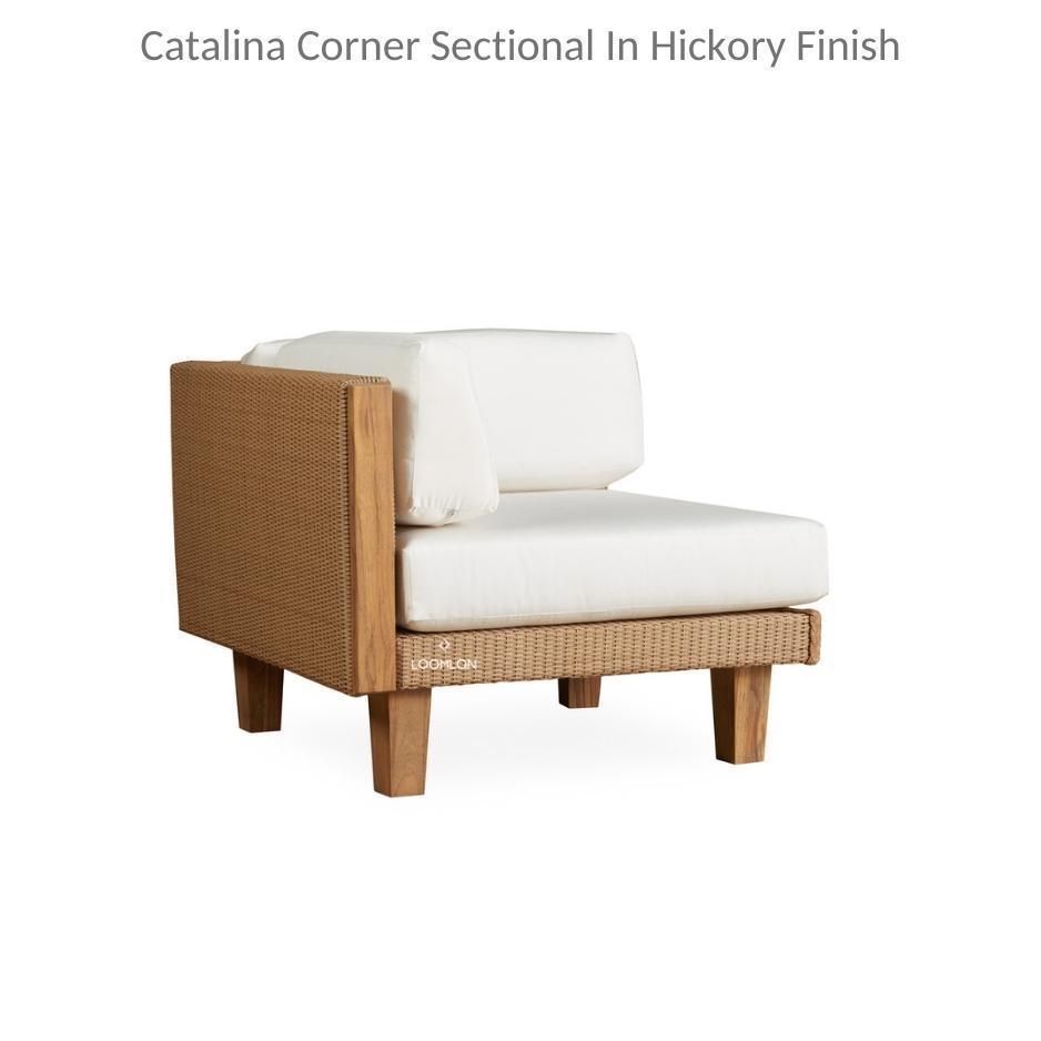 Catalina Wicker Modular Set With Lounge Chair Ottoman and Table - Uptown Sebastian