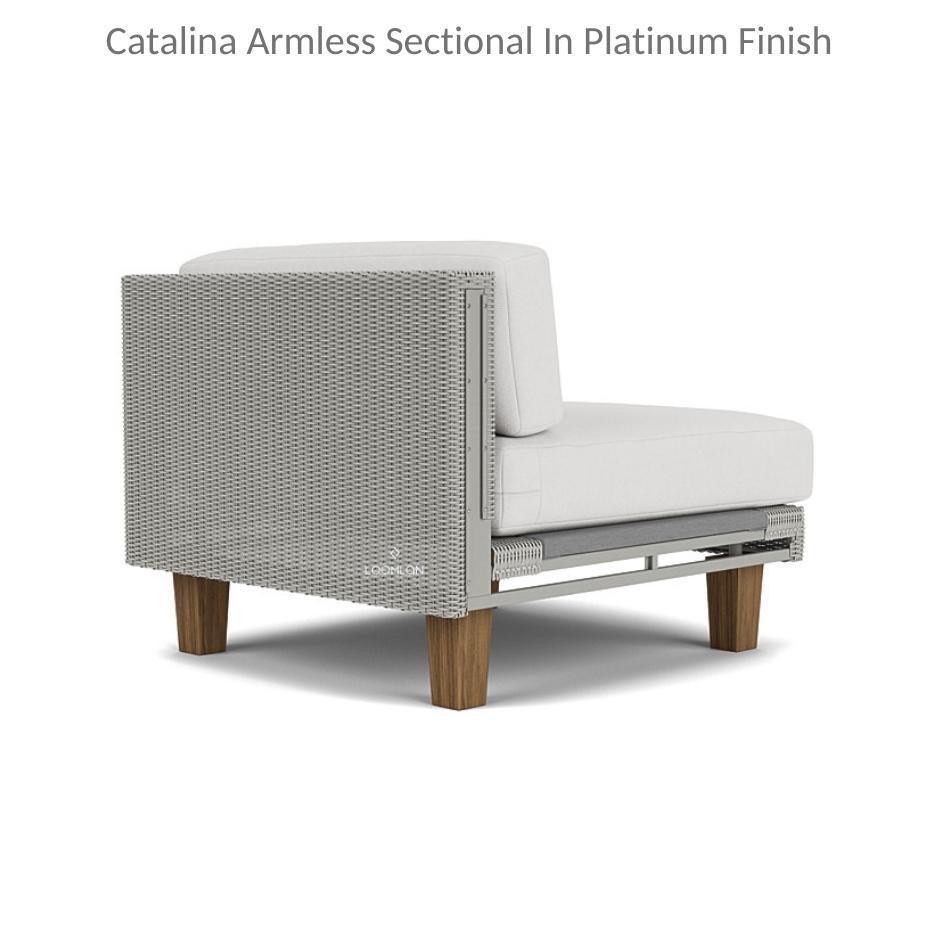 Catalina Wicker Sectional With Ottoman and End Table Patio Set - Uptown Sebastian