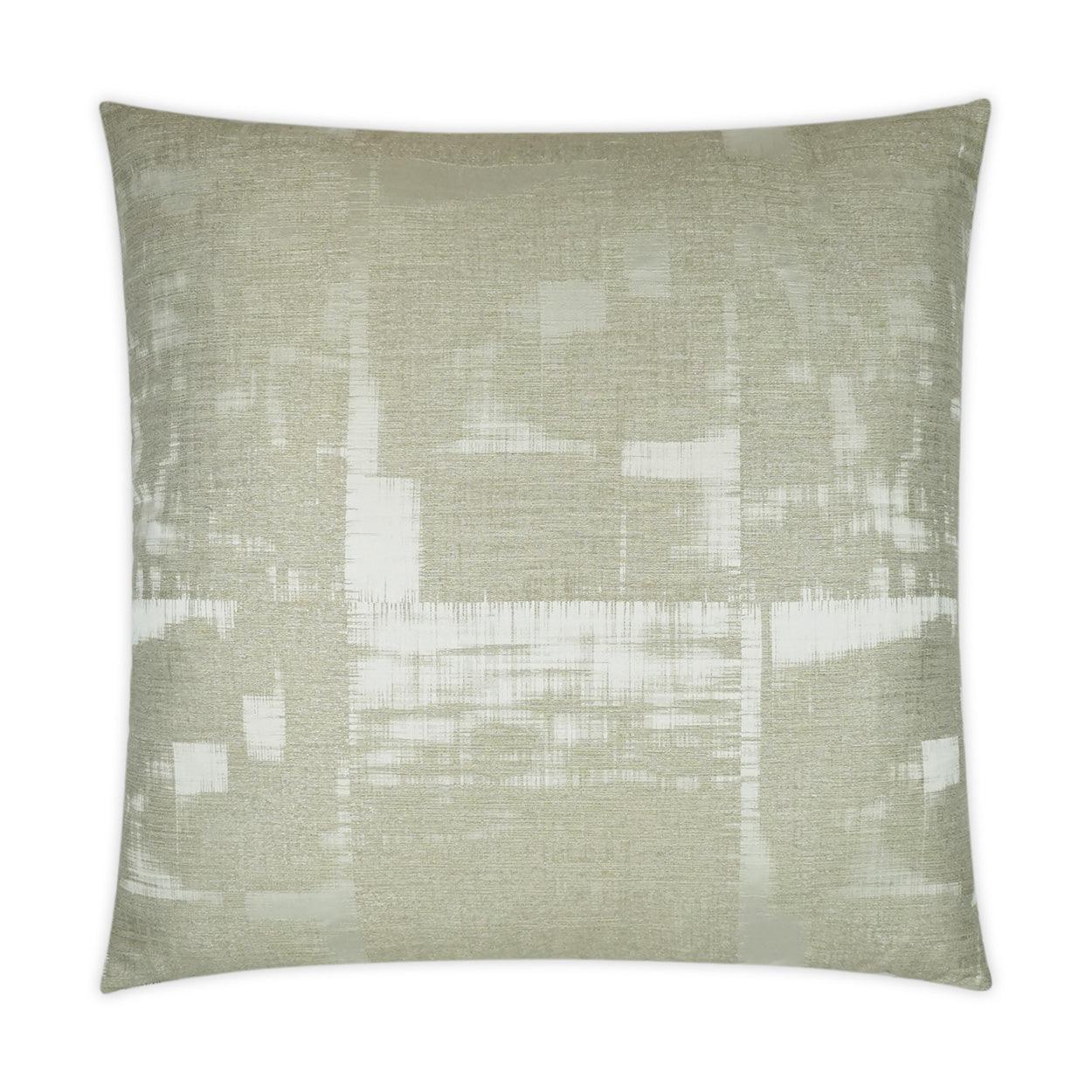 Ciara Alabaster Abstract Tan Taupe Large Throw Pillow With Insert - Uptown Sebastian