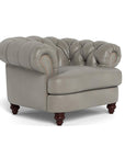 Classic Chesterfield-Inspired Leather Club Chair Retro Collection - Uptown Sebastian