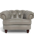 Classic Chesterfield-Inspired Leather Club Chair Retro Collection - Uptown Sebastian