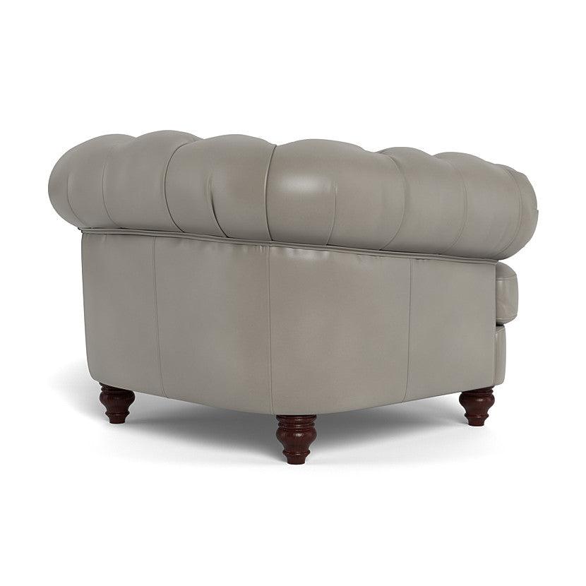 Classic Chesterfield-Inspired Leather Club Chair Retro Collection - Uptown Sebastian