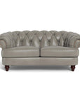 Classic Chesterfield-Inspired Leather Loveseat Retro Collection - Uptown Sebastian