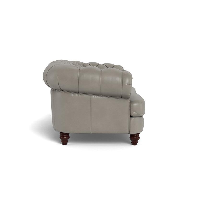 Classic Chesterfield-Inspired Leather Loveseat Retro Collection - Uptown Sebastian