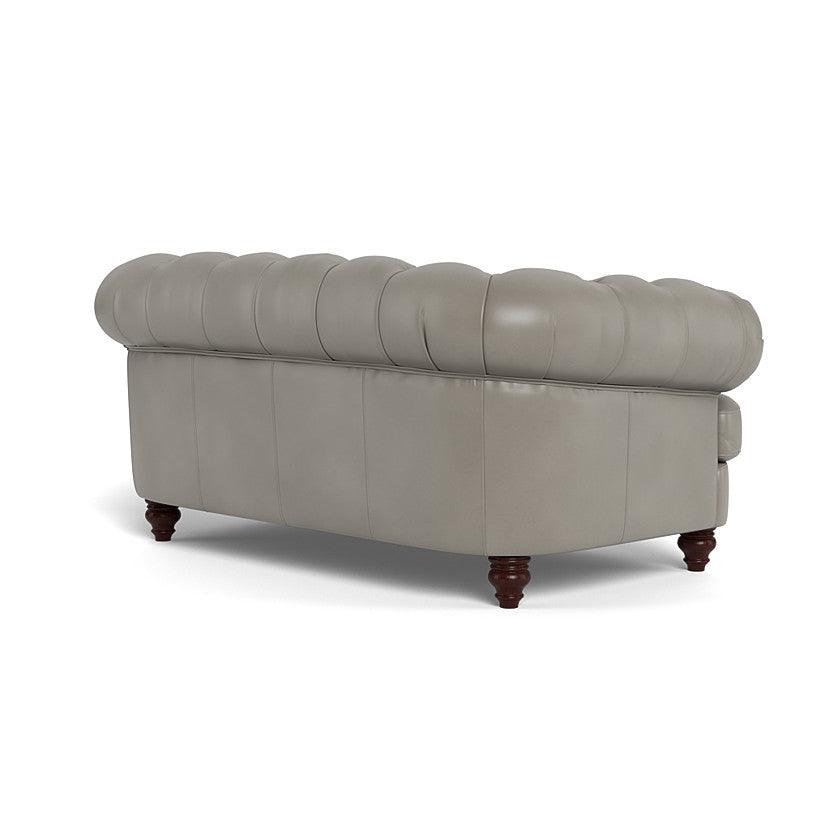 Classic Chesterfield-Inspired Leather Loveseat Retro Collection - Uptown Sebastian