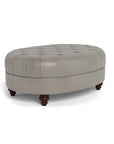 Classic Chesterfield-Inspired Leather Ottoman Coffee Table - Uptown Sebastian