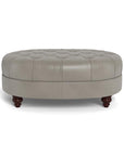 Classic Chesterfield-Inspired Leather Ottoman Coffee Table - Uptown Sebastian