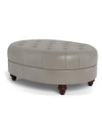 Classic Chesterfield-Inspired Leather Ottoman Coffee Table - Uptown Sebastian