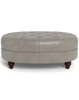 Classic Chesterfield-Inspired Leather Ottoman Coffee Table - Uptown Sebastian