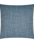 Clip It Stripes Transitional Blue Large Throw Pillow With Insert - Uptown Sebastian