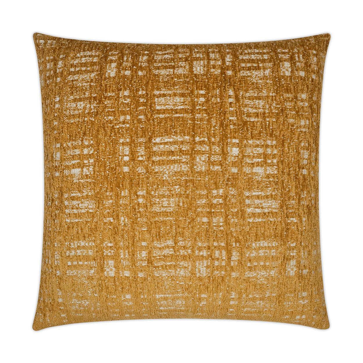 Collateral Golden Textured Yellow Large Throw Pillow With Insert - Uptown Sebastian