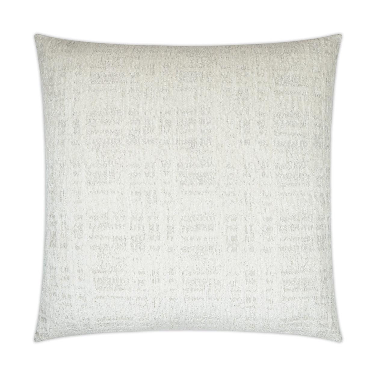 Collateral Ivory Solid Textured Ivory Large Throw Pillow With Insert - Uptown Sebastian