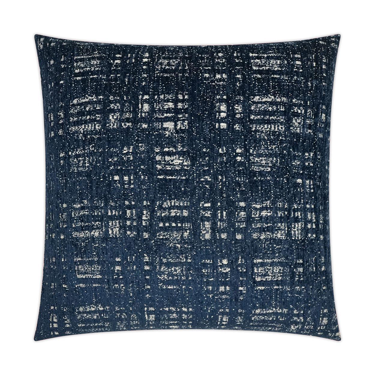 Collateral Navy Textured Navy Large Throw Pillow With Insert - Uptown Sebastian