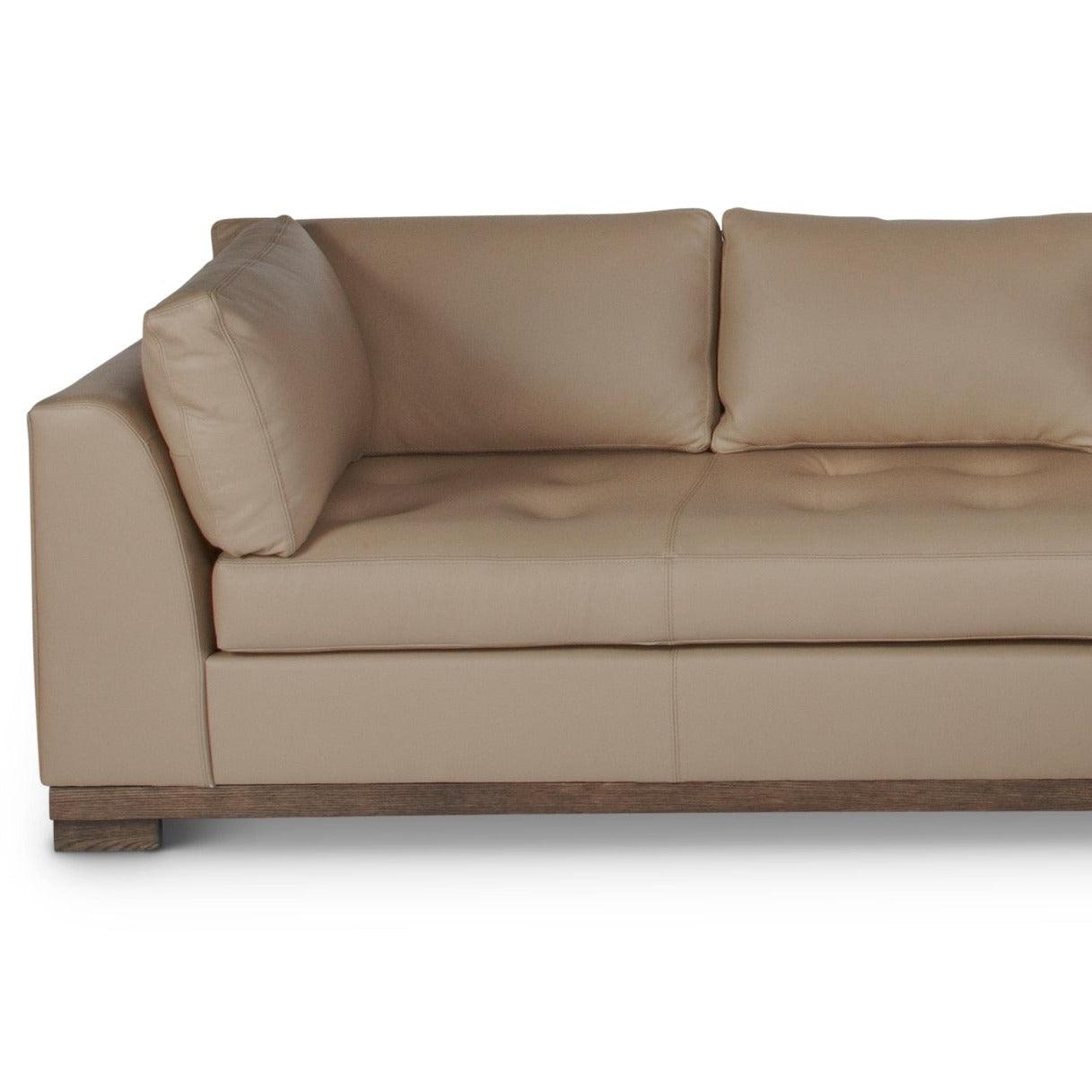 Colony Large Leather Sectional Couch With Chaise Made to Order - Uptown Sebastian