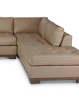 Colony Large Leather Sectional Couch With Chaise Made to Order - Uptown Sebastian