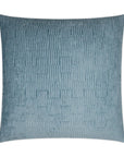 Coloroid Lagoon Solid Textured Blue Large Throw Pillow With Insert - Uptown Sebastian
