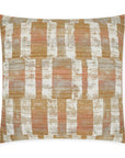 Contender Russet Geometric Copper Large Throw Pillow With Insert - Uptown Sebastian