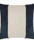 Courchevel Navy Faux Fur Navy Large Throw Pillow With Insert - Uptown Sebastian
