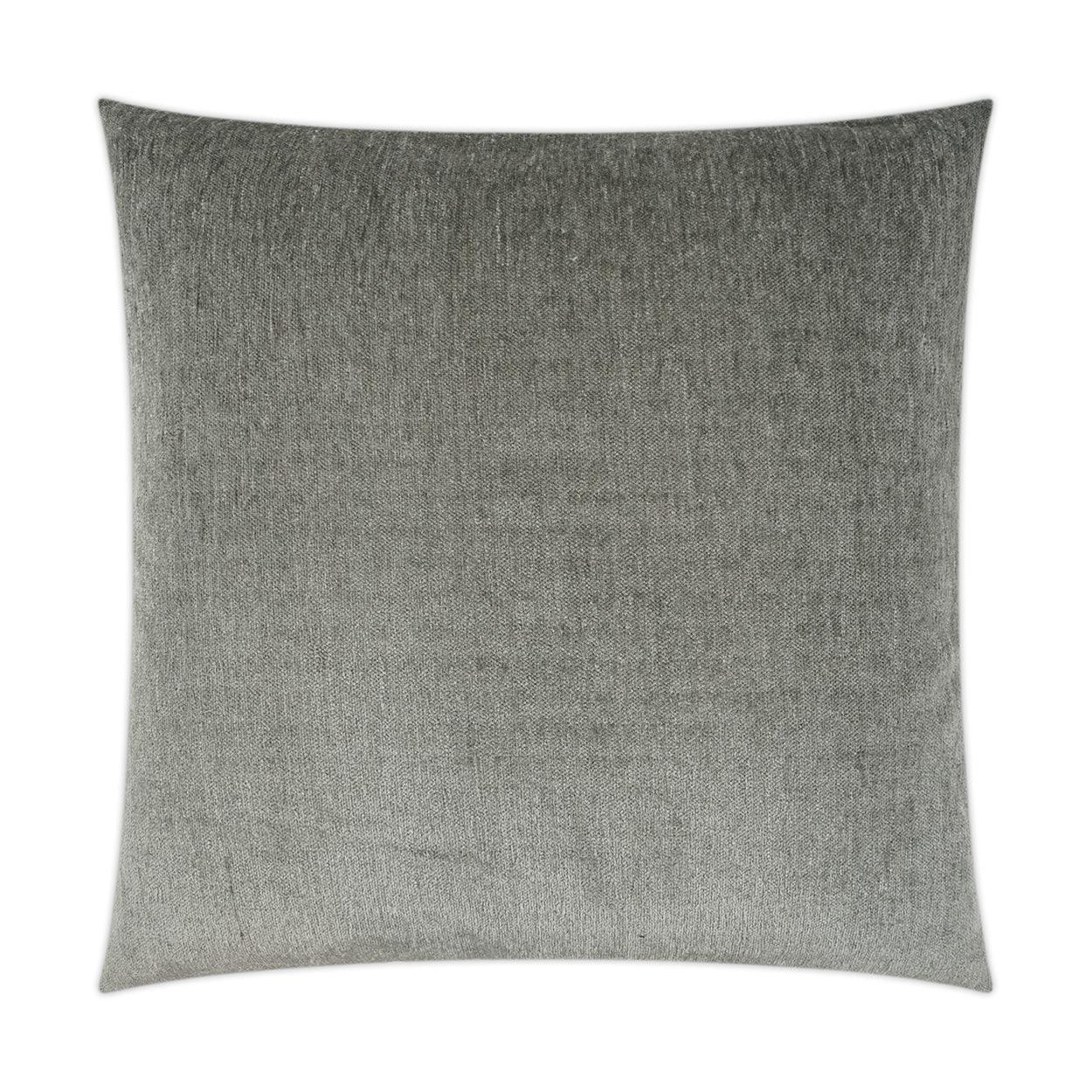 Cuddle Grey Solid Grey Large Throw Pillow With Insert - Uptown Sebastian