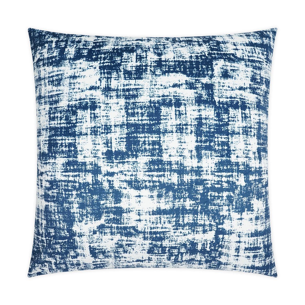 Dante Navy Modern Abstract Navy Large Throw Pillow With Insert - Uptown Sebastian