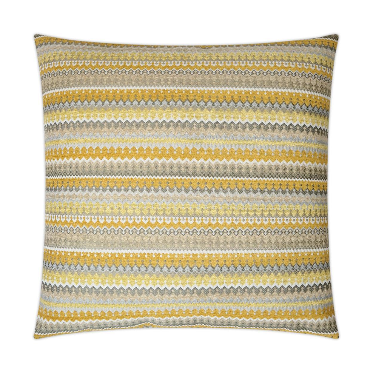 Denmark Lemon Global Yellow Large Throw Pillow With Insert - Uptown Sebastian