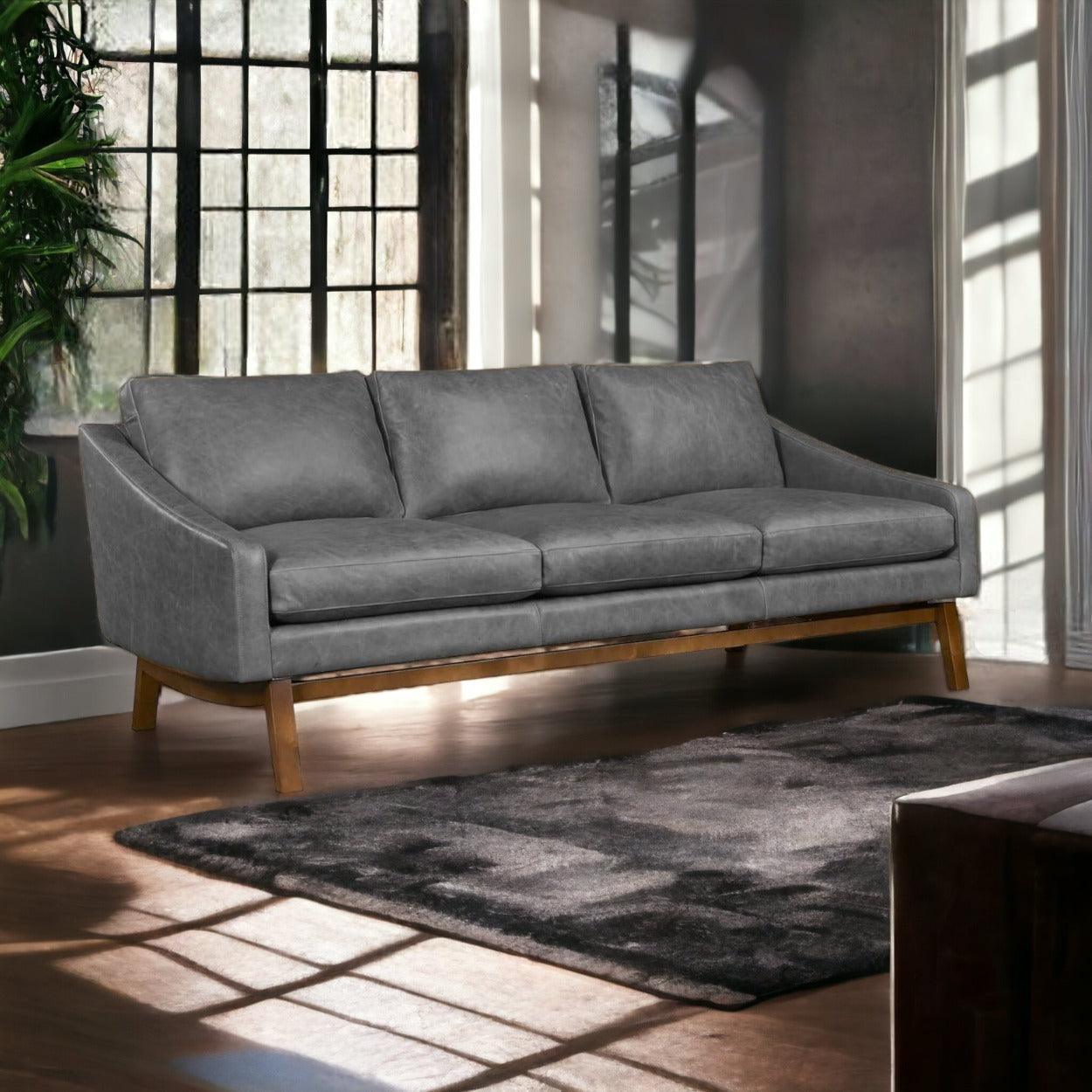 Dutch Full Aniline Pull Up Leather Sofa Made to Order - Uptown Sebastian