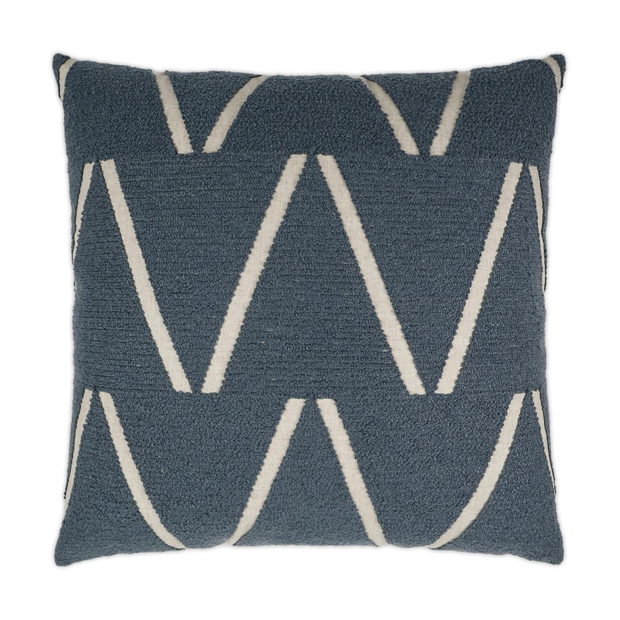Edge Of Glory Blue Global Blue Large Throw Pillow With Insert - Uptown Sebastian