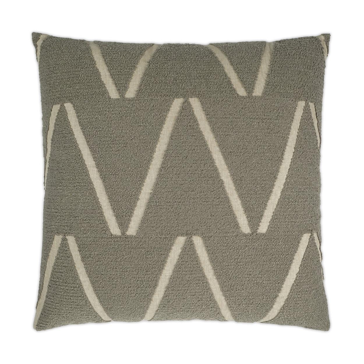Edge Of Glory Mink Global Grey Large Throw Pillow With Insert - Uptown Sebastian
