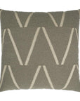 Edge Of Glory Mink Global Grey Large Throw Pillow With Insert - Uptown Sebastian