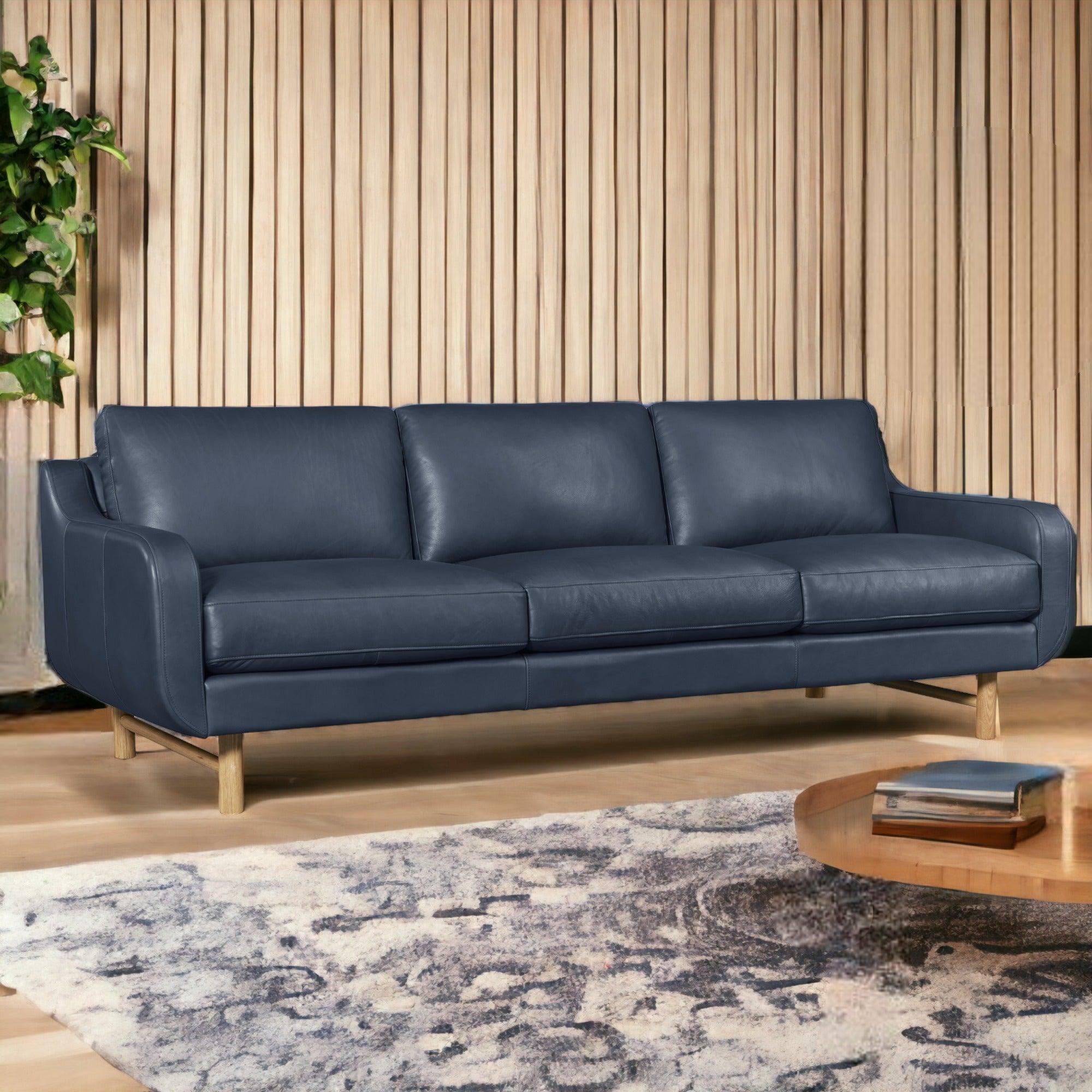 Elise Full Aniline Leather Sofa Handcrafted for Sustainability and Luxury - Uptown Sebastian