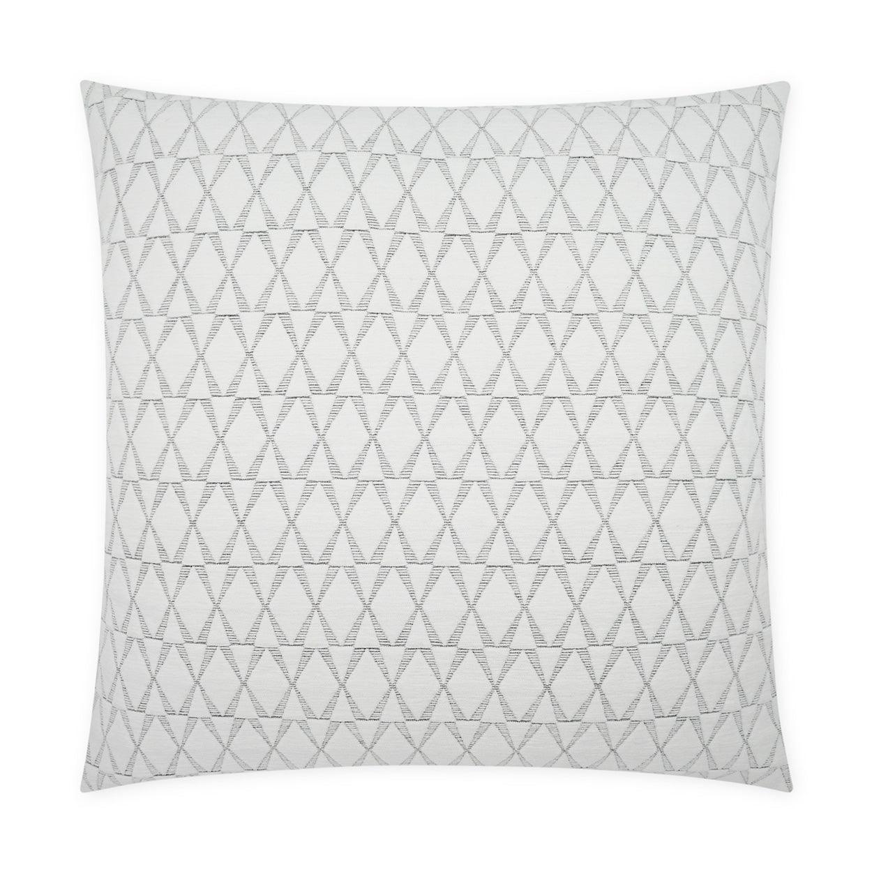 Ellory Geometric White Large Throw Pillow With Insert - Uptown Sebastian