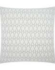 Ellory Geometric White Large Throw Pillow With Insert - Uptown Sebastian