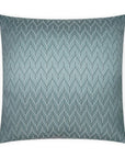 Elodie Aqua Chevron Glam Mist Large Throw Pillow With Insert - Uptown Sebastian