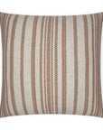 Ernest Rust Stripes Copper Large Throw Pillow With Insert - Uptown Sebastian