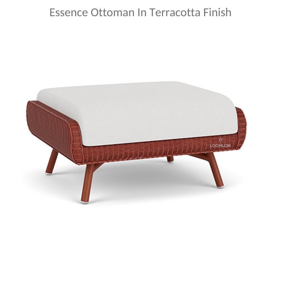 Essence Ottoman All Weather Wicker Furniture Lloyd Flanders - Uptown Sebastian