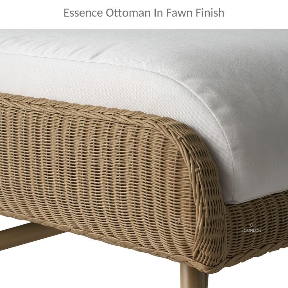 Essence Ottoman All Weather Wicker Furniture Lloyd Flanders - Uptown Sebastian