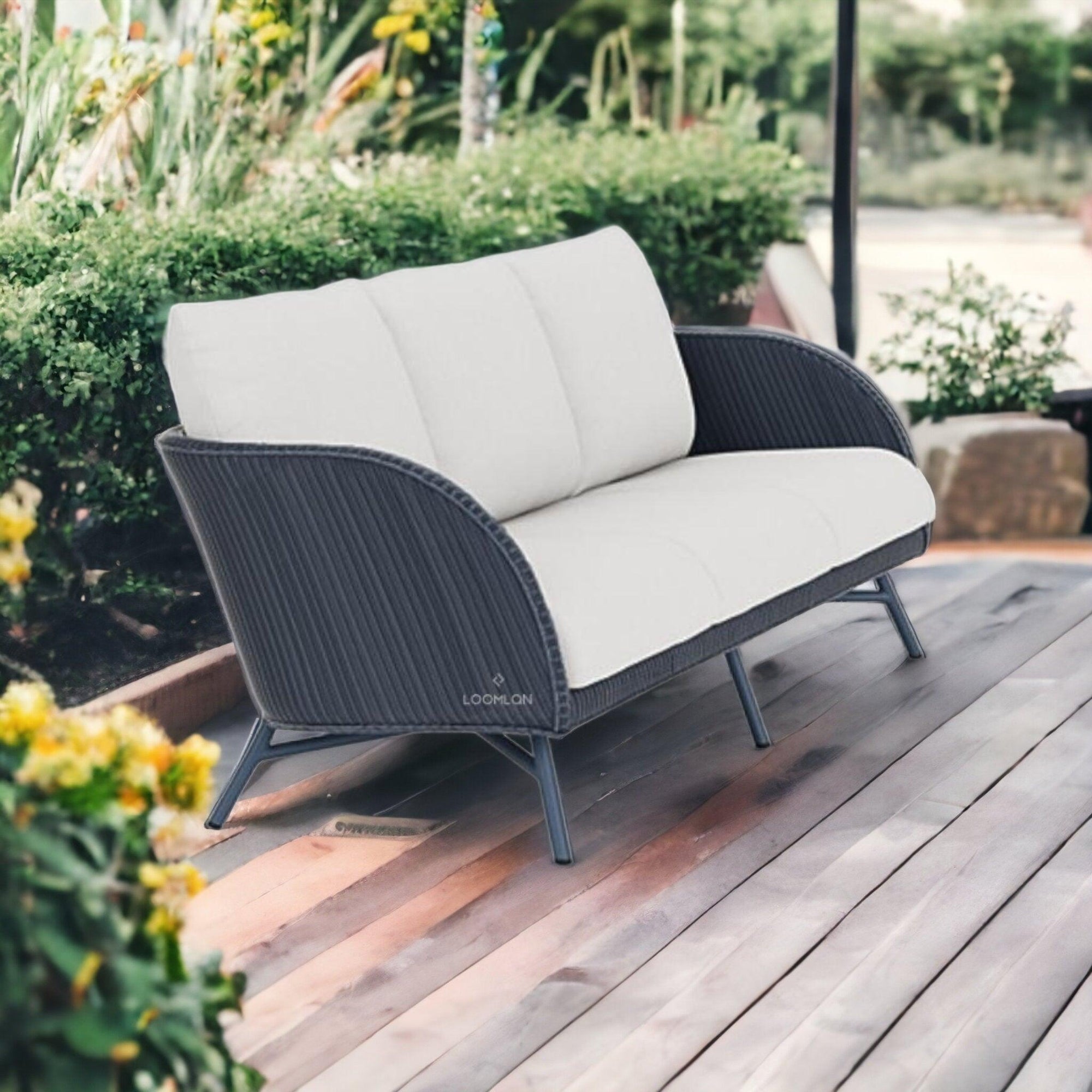 Lloyd Flanders Essence Sofa All Weather Wicker Furniture Made USA