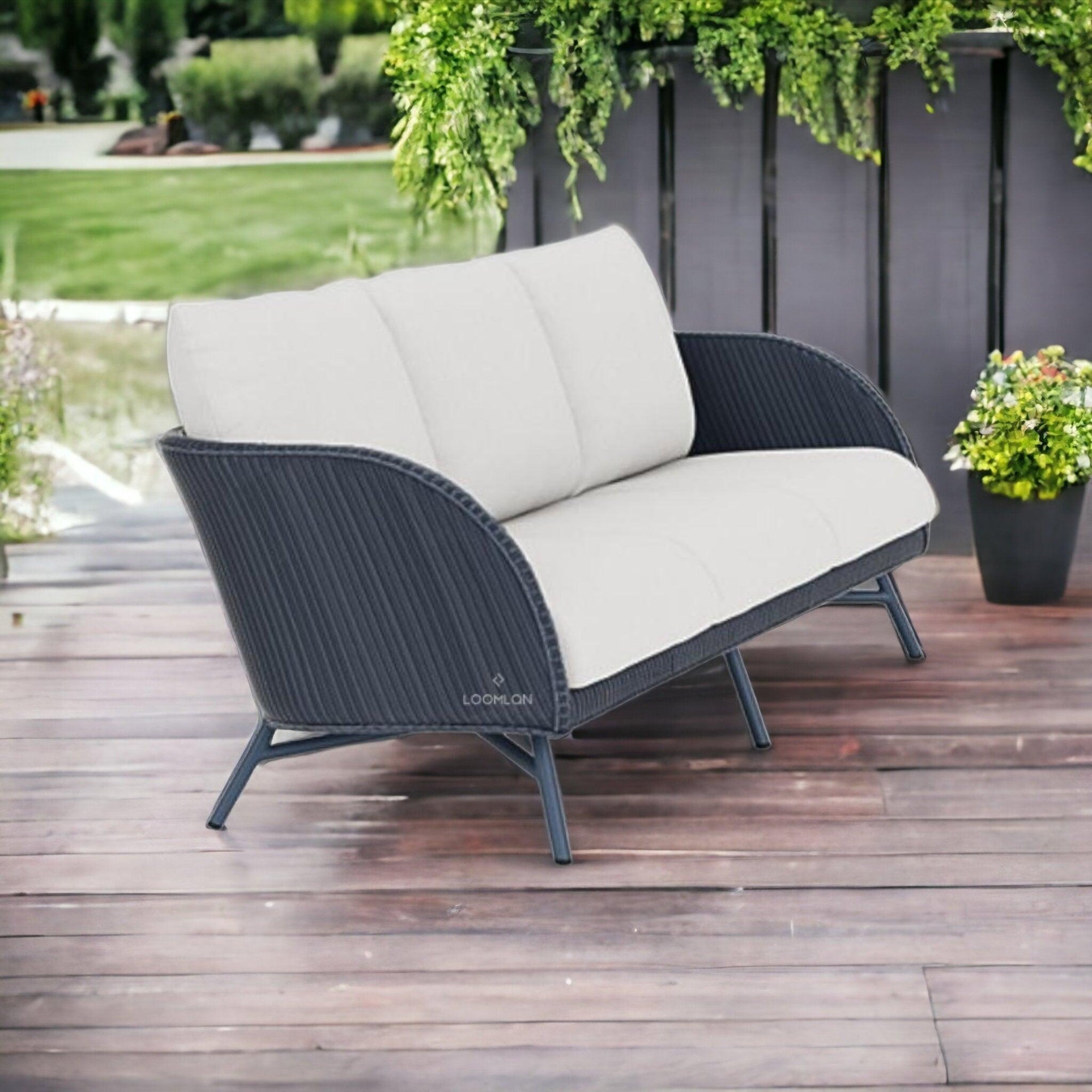 Lloyd Flanders Essence Sofa All Weather Wicker Furniture Made USA